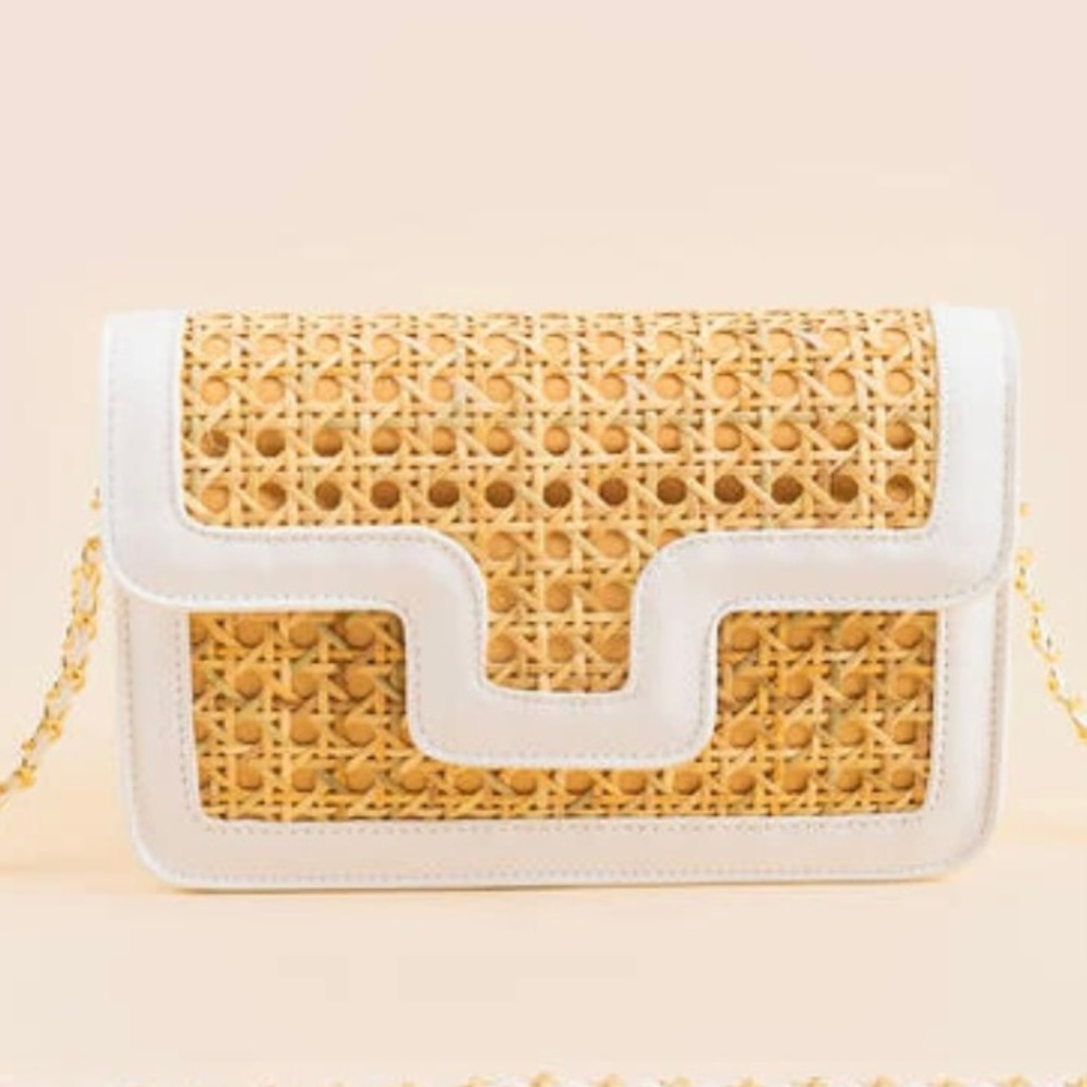 Francesca’s Rattan Crossbody